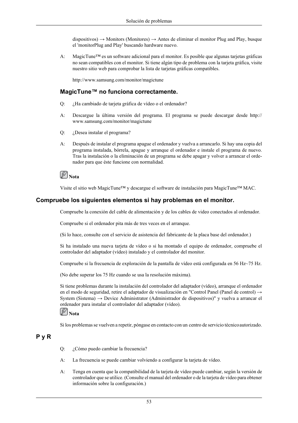 Samsung 2053BW User Manual | Page 12 / 13