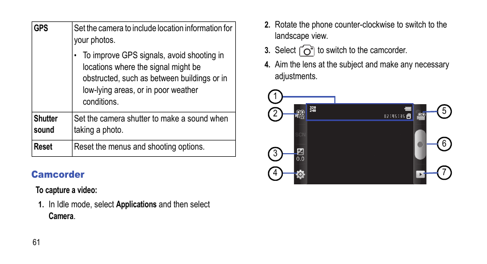 Camcorder | Samsung 07212010 User Manual | Page 66 / 137