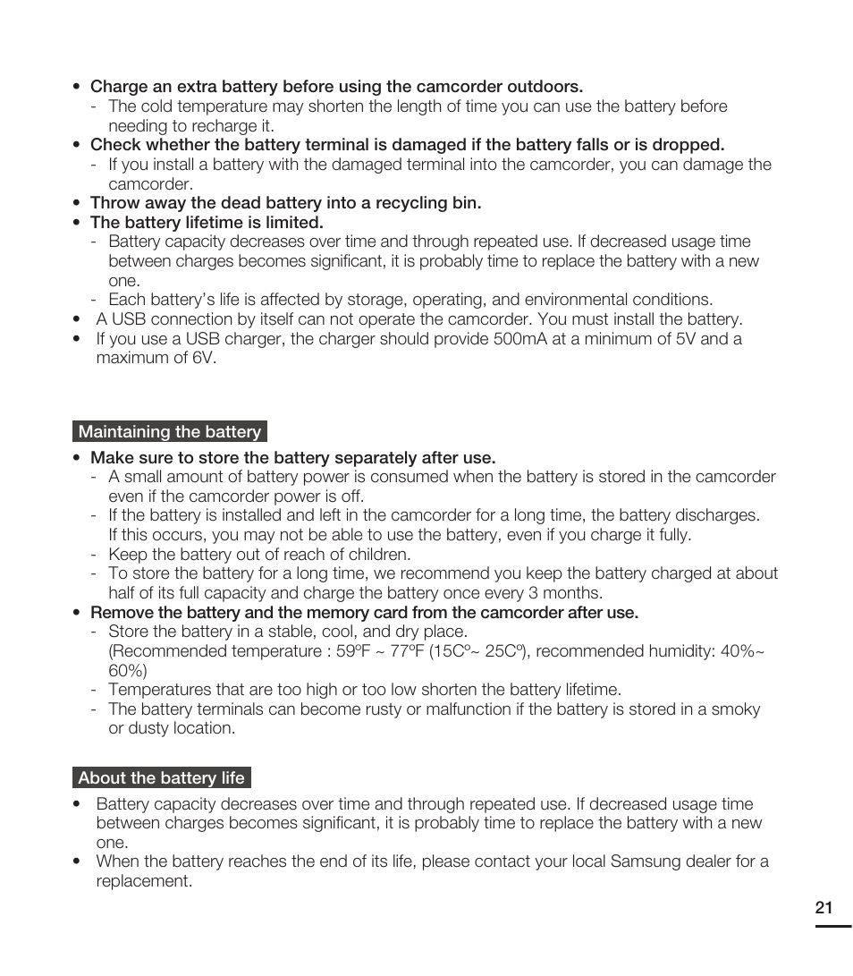 Samsung HMX-E10WN User Manual | Page 31 / 98