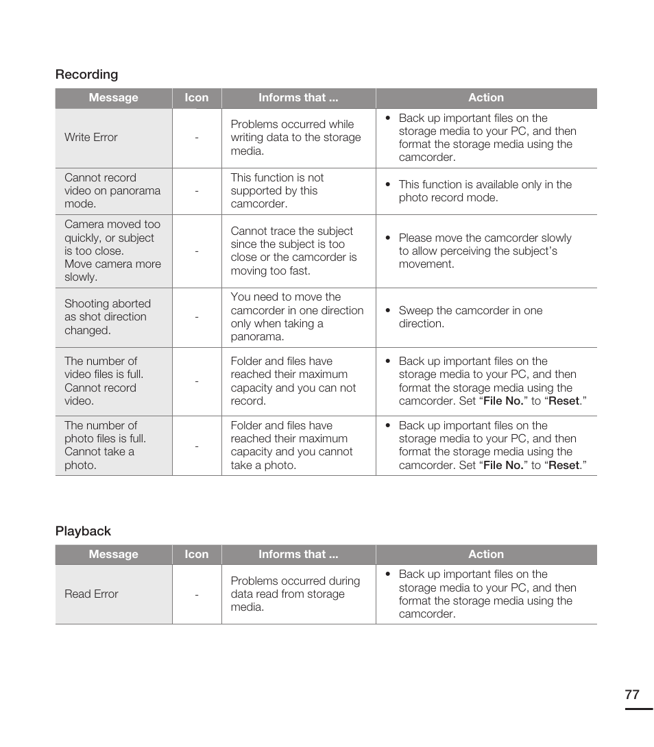 Samsung HMX-E10WN User Manual | Page 87 / 98