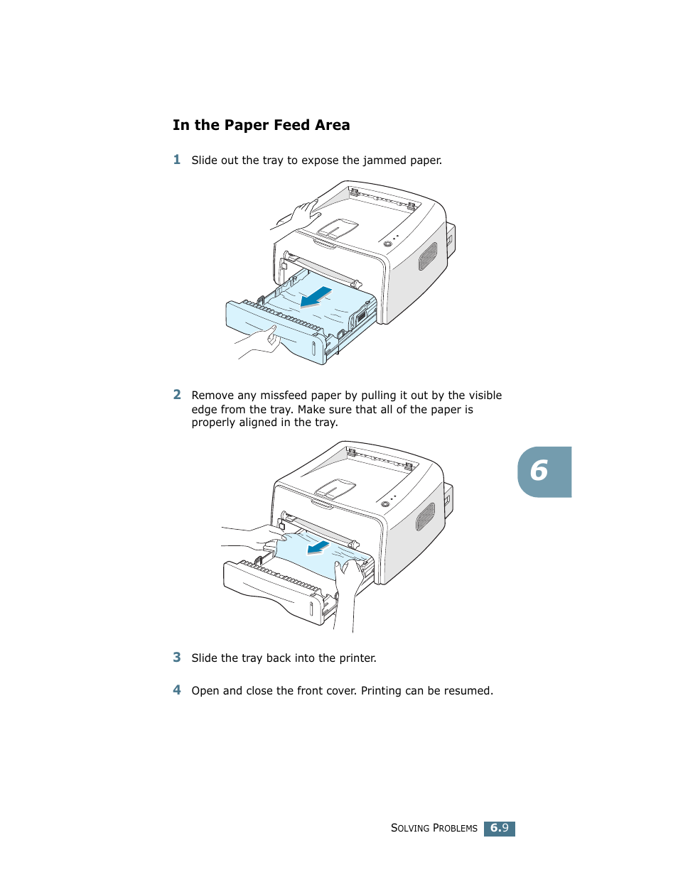 In the paper feed area | Samsung ML-1710 User Manual | Page 102 / 146