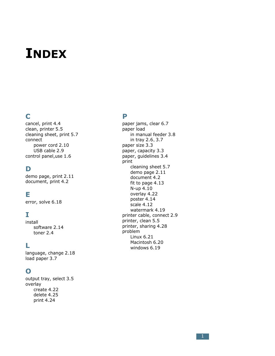 Index, Ndex | Samsung ML-1710 User Manual | Page 144 / 146