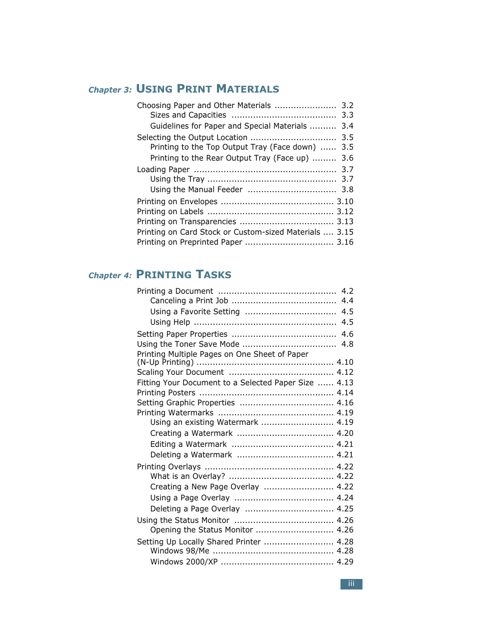 Samsung ML-1710 User Manual | Page 4 / 146