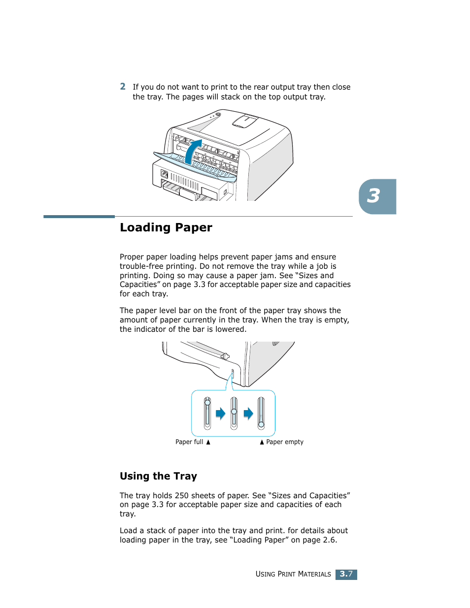 Loading paper, Using the tray | Samsung ML-1710 User Manual | Page 44 / 146