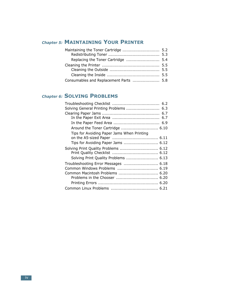 Samsung ML-1710 User Manual | Page 5 / 146