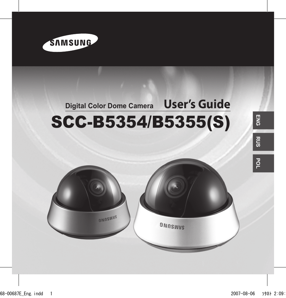 Samsung SCC-B5354 User Manual | 53 pages