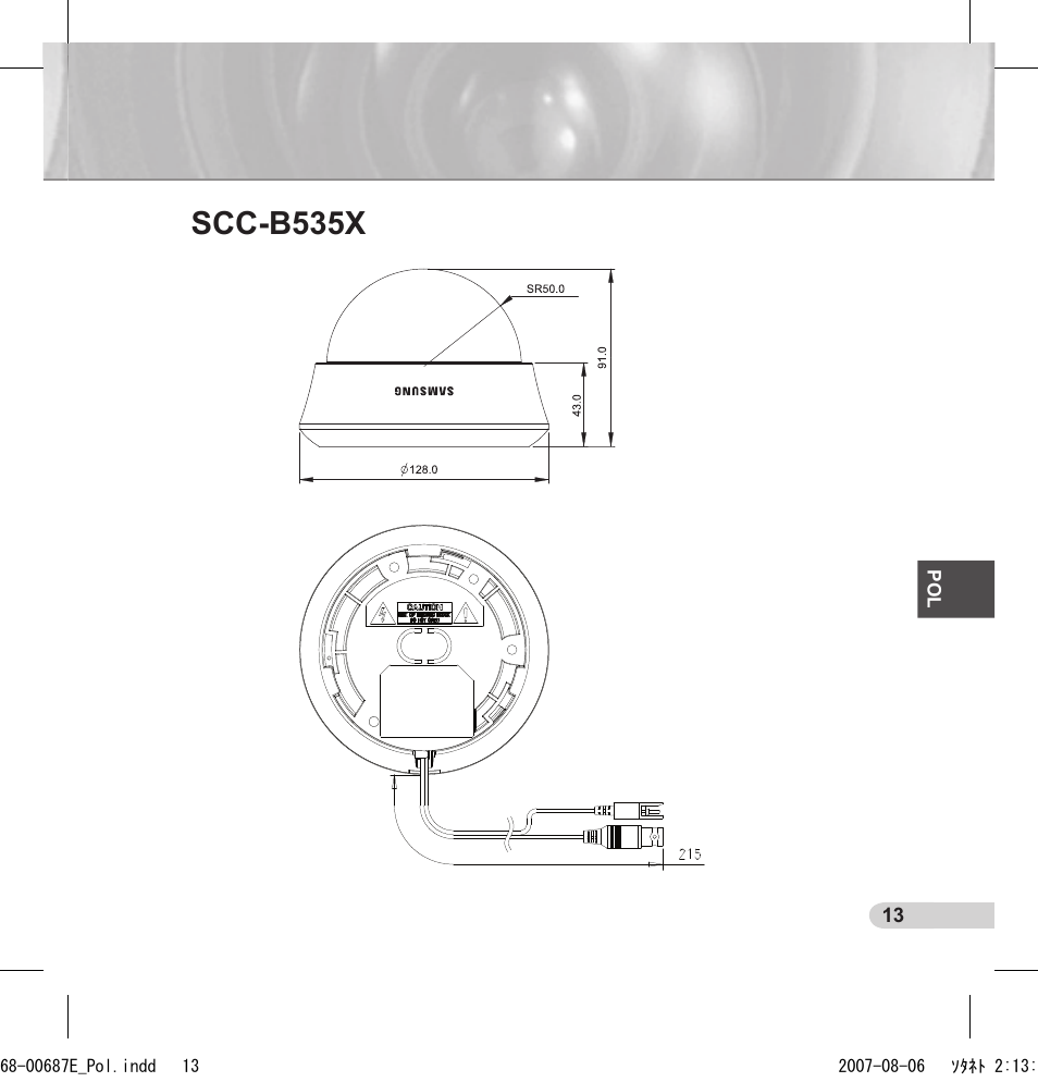 Scc-b535x | Samsung SCC-B5354 User Manual | Page 49 / 53