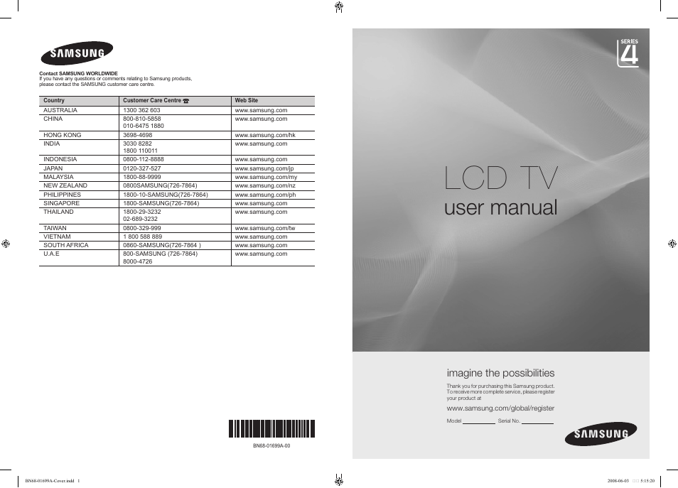 Samsung BN68-01699A-00 User Manual | 44 pages