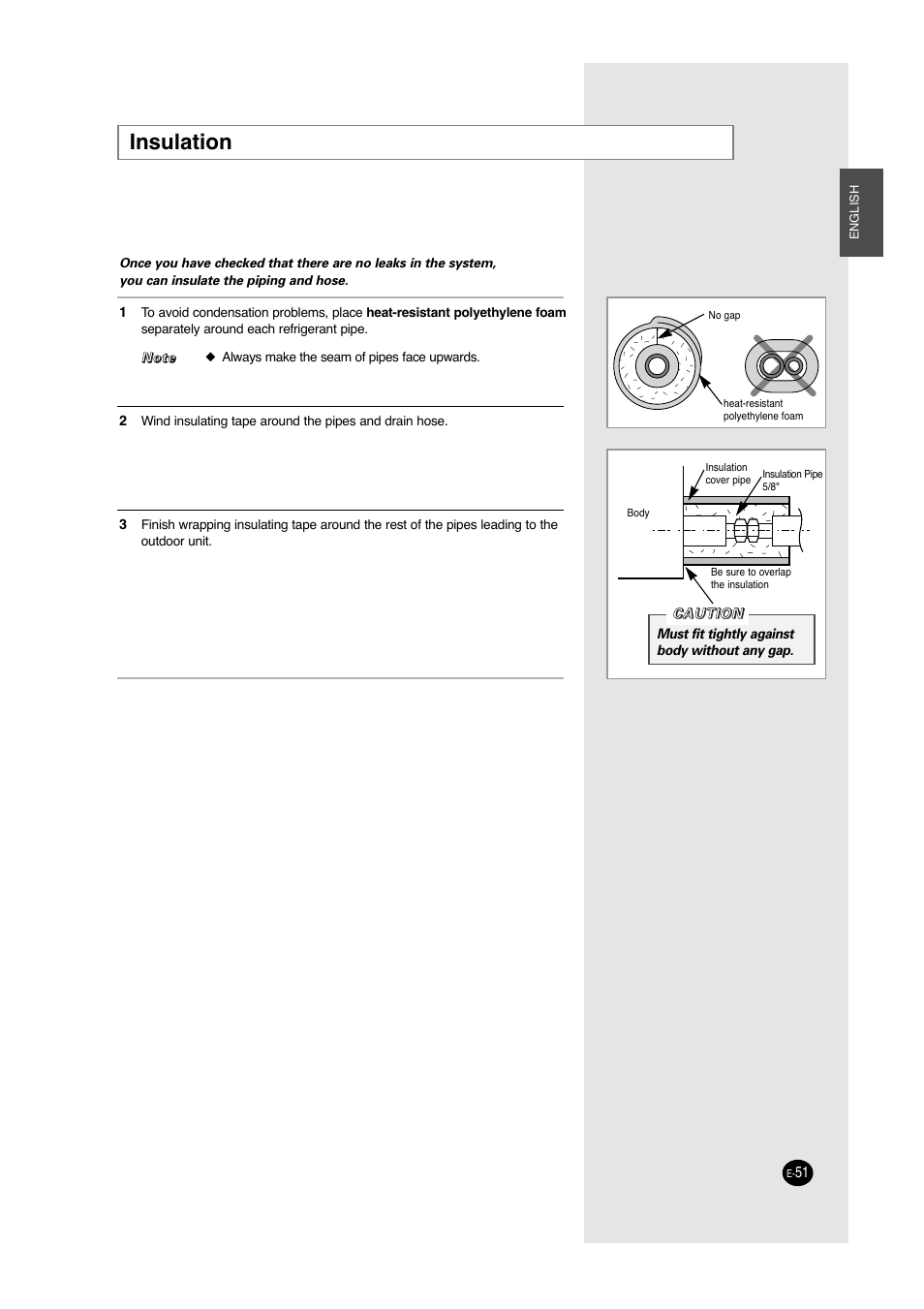 Insulation | Samsung ACC2400C User Manual | Page 51 / 70