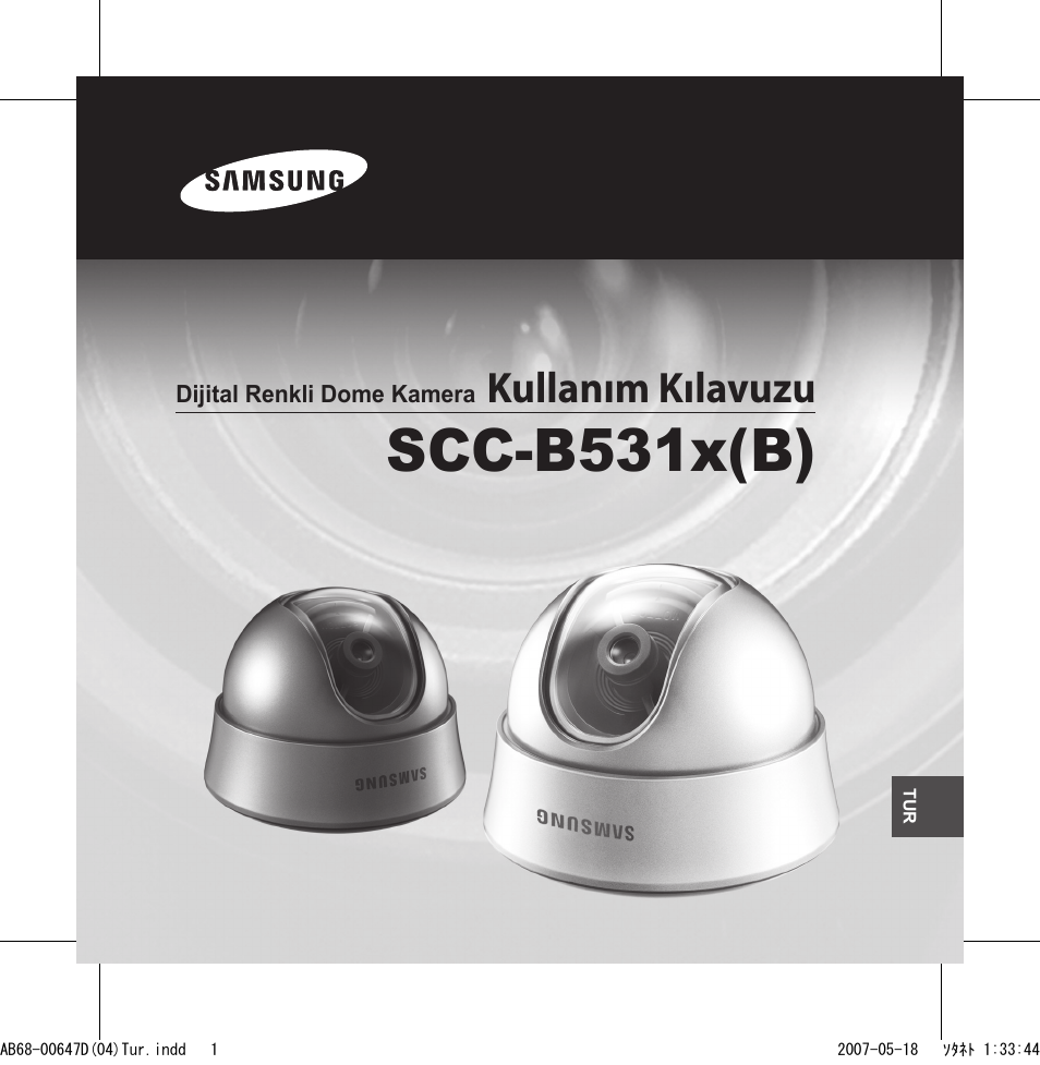 Scc-b531x(b), Kullanım kılavuzu | Samsung SCC-B531x(B) User Manual | Page 101 / 118