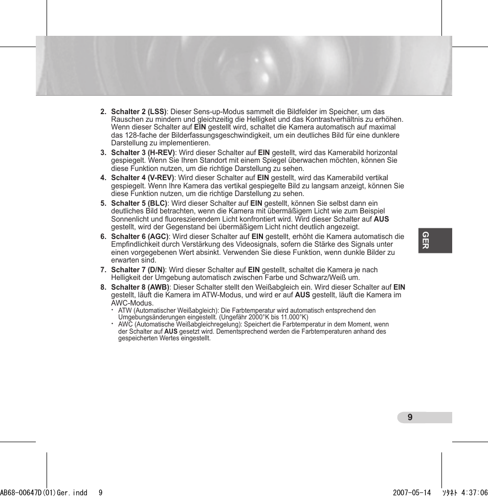 Samsung SCC-B531x(B) User Manual | Page 29 / 118