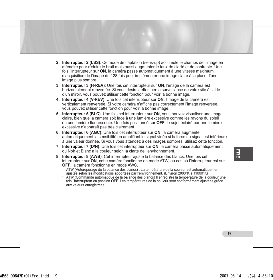 Samsung SCC-B531x(B) User Manual | Page 49 / 118