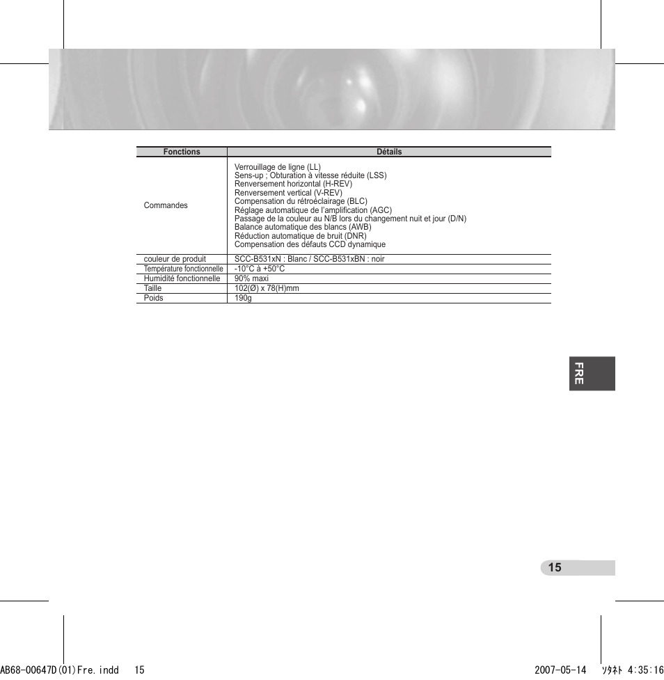 Samsung SCC-B531x(B) User Manual | Page 55 / 118