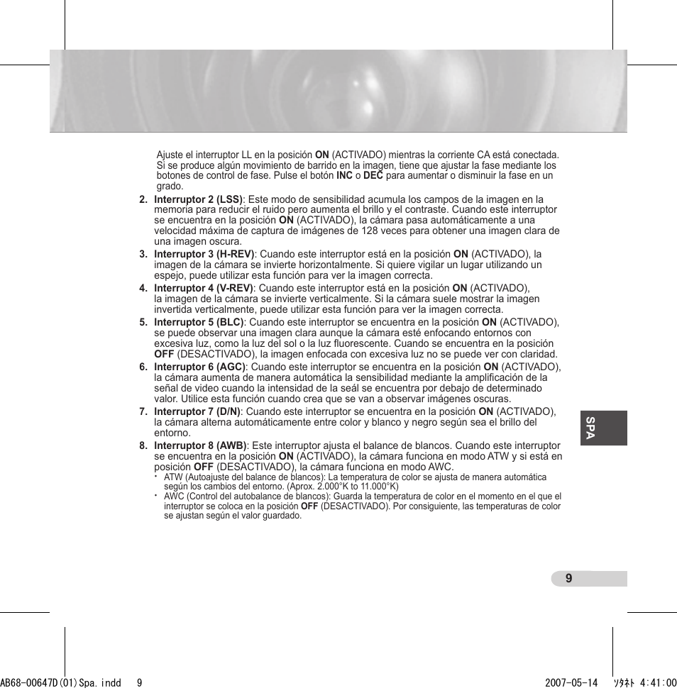 Samsung SCC-B531x(B) User Manual | Page 69 / 118
