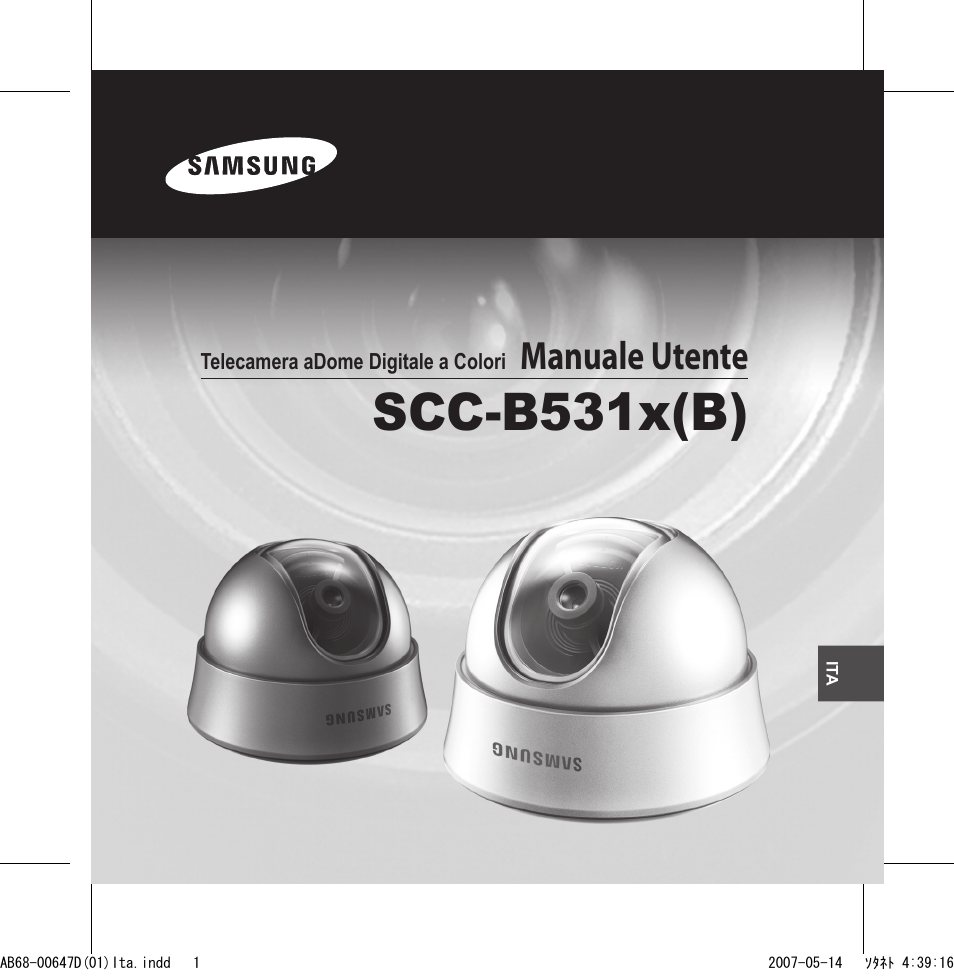 Scc-b531x(b), Manuale utente | Samsung SCC-B531x(B) User Manual | Page 81 / 118