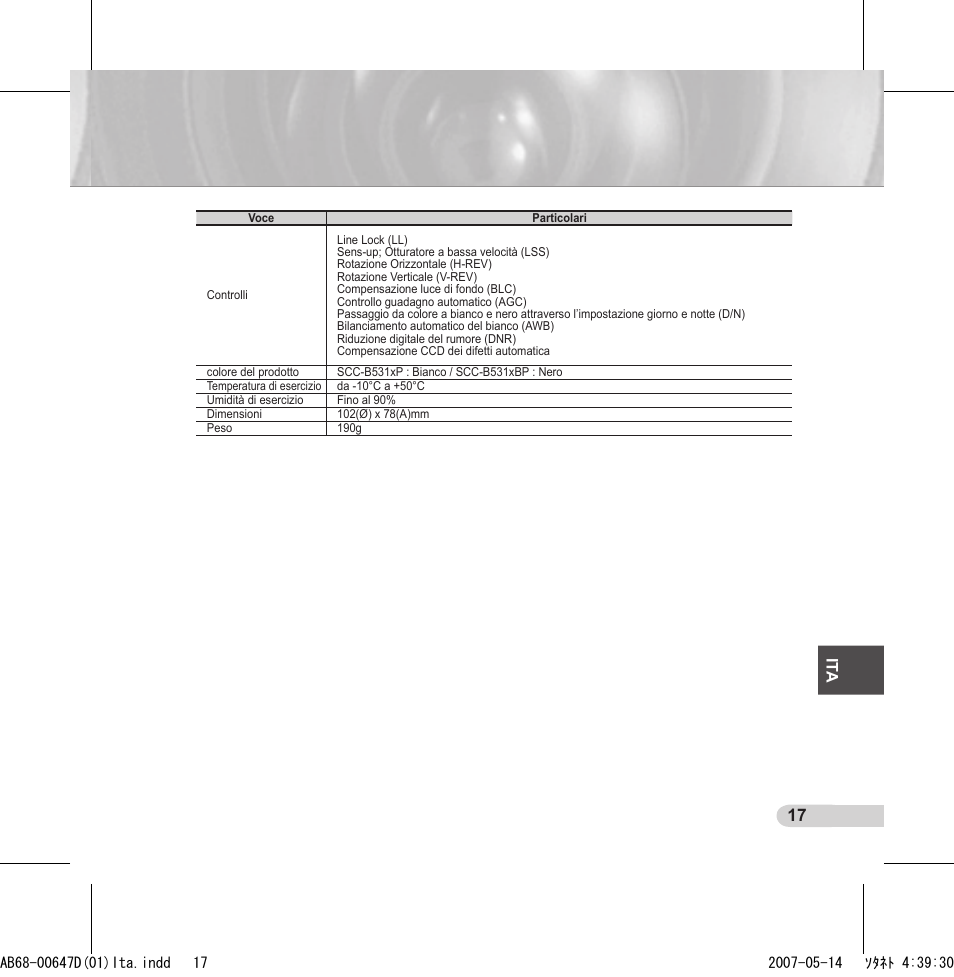 Samsung SCC-B531x(B) User Manual | Page 97 / 118