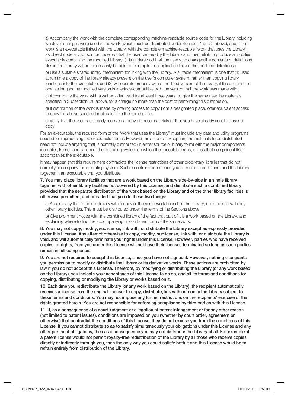 Samsung HT-BD1250 User Manual | Page 103 / 108