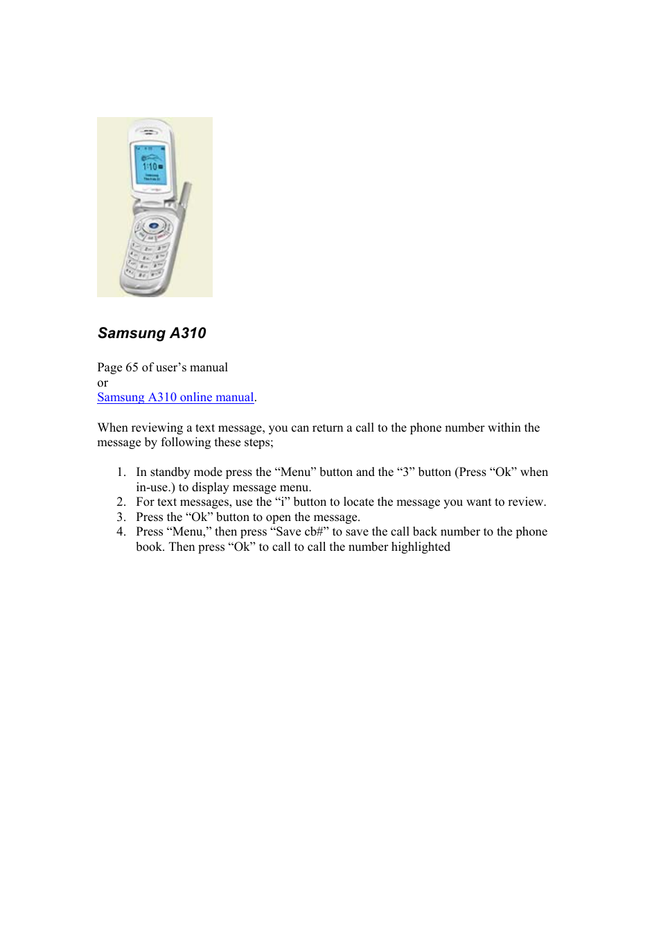 Samsung SPH-I330 User Manual | Page 2 / 6