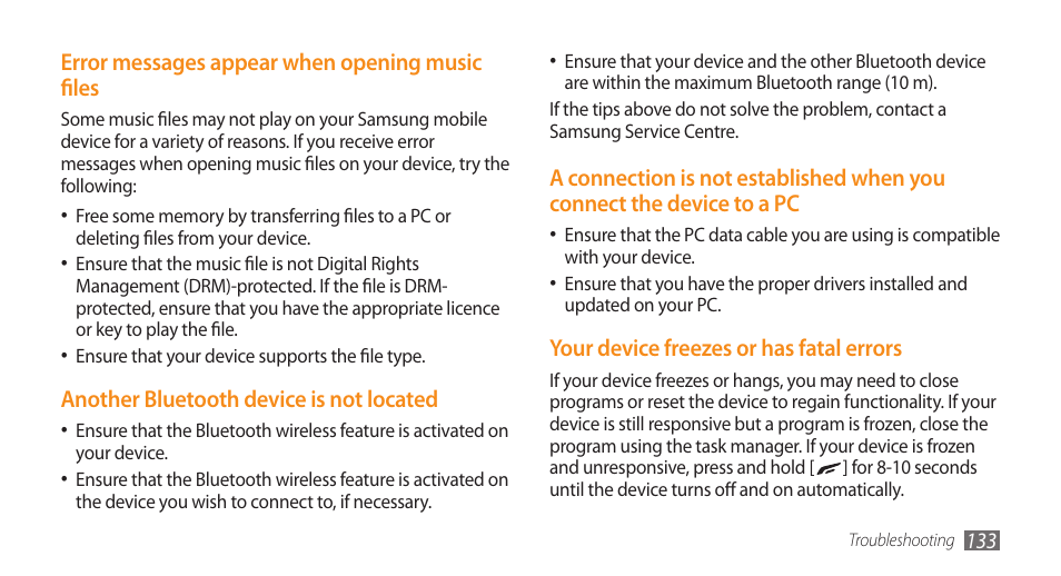 Samsung WAVE II GT-S8530 User Manual | Page 133 / 150