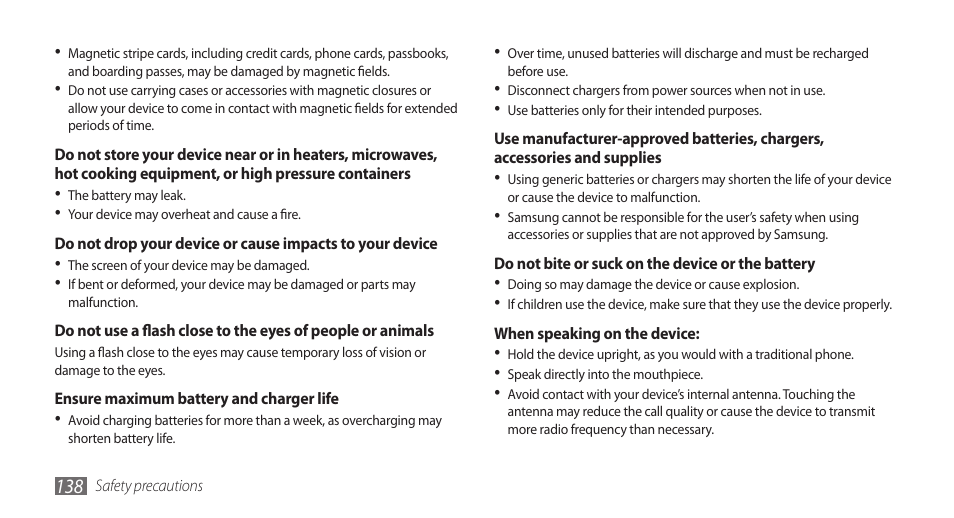 Samsung WAVE II GT-S8530 User Manual | Page 138 / 150