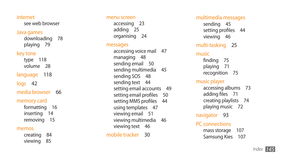 Samsung WAVE II GT-S8530 User Manual | Page 145 / 150