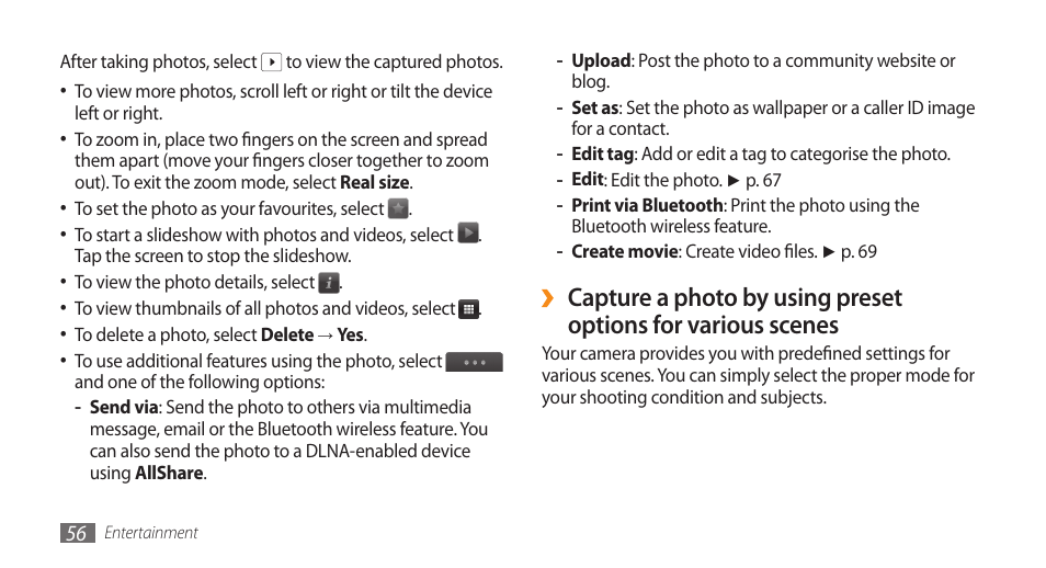 Samsung WAVE II GT-S8530 User Manual | Page 56 / 150