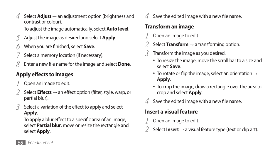Samsung WAVE II GT-S8530 User Manual | Page 68 / 150
