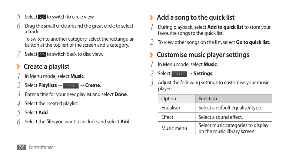 Samsung WAVE II GT-S8530 User Manual | Page 74 / 150