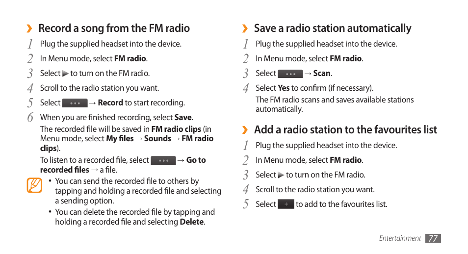 Samsung WAVE II GT-S8530 User Manual | Page 77 / 150