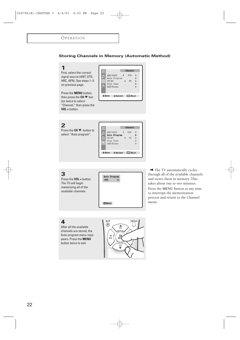 Samsung CT-21K5W User Manual | Page 22 / 46