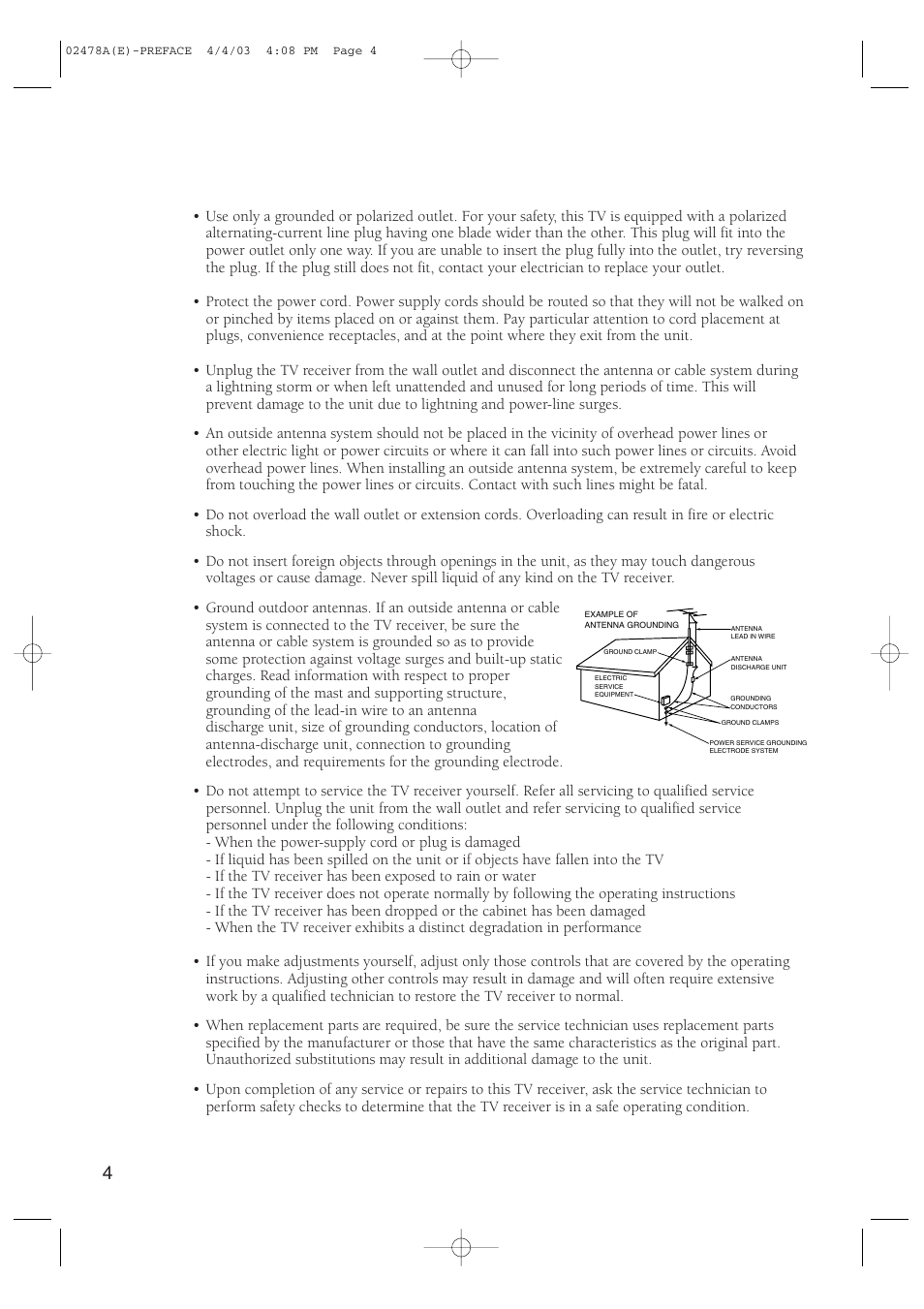 Samsung CT-21K5W User Manual | Page 4 / 46
