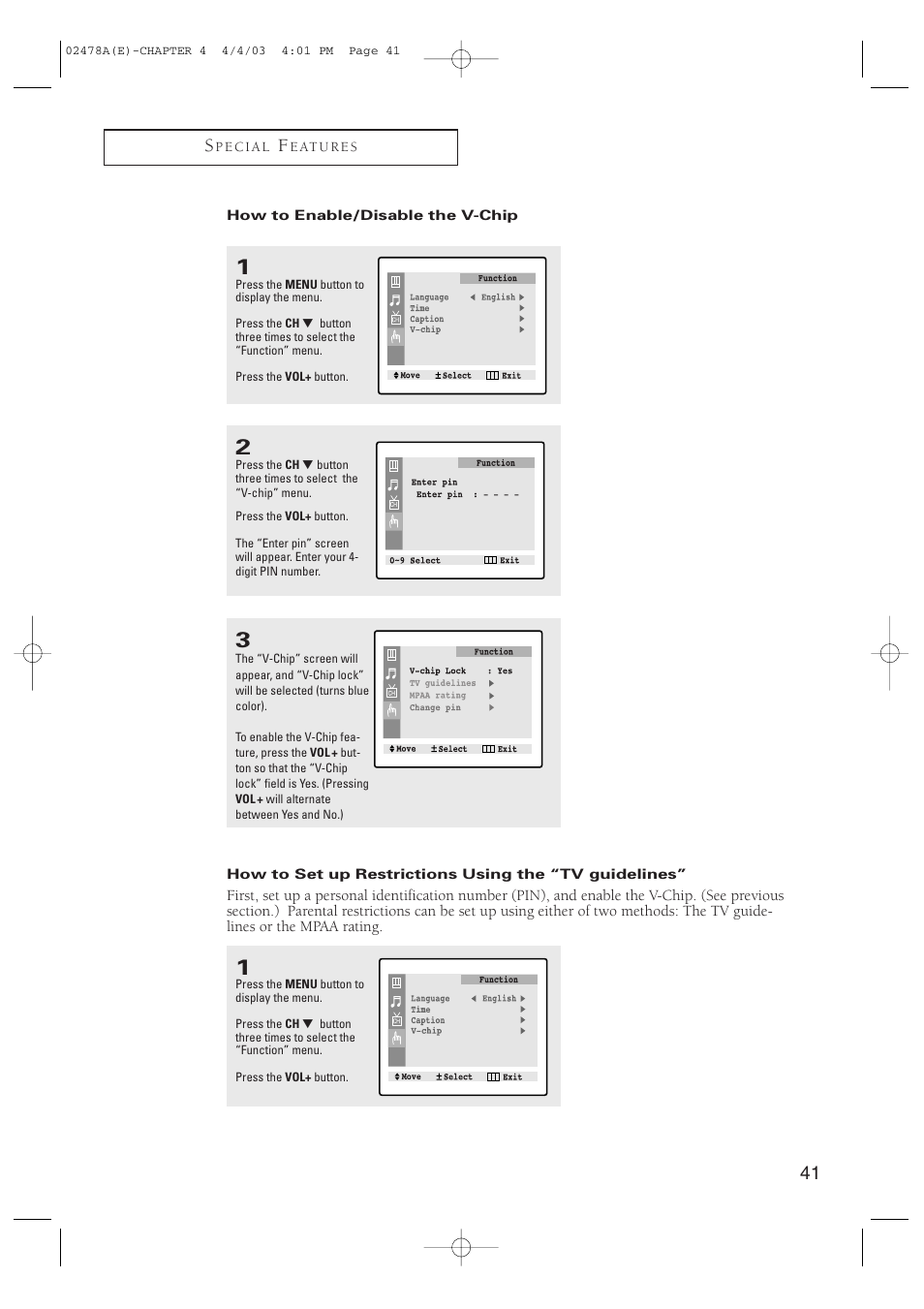 41 s | Samsung CT-21K5W User Manual | Page 41 / 46