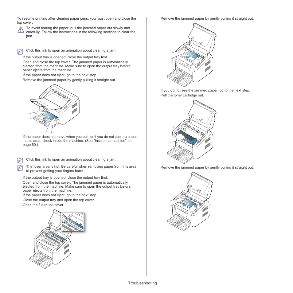 Inside the machine | Samsung ML-1860 User Manual | Page 50 / 70