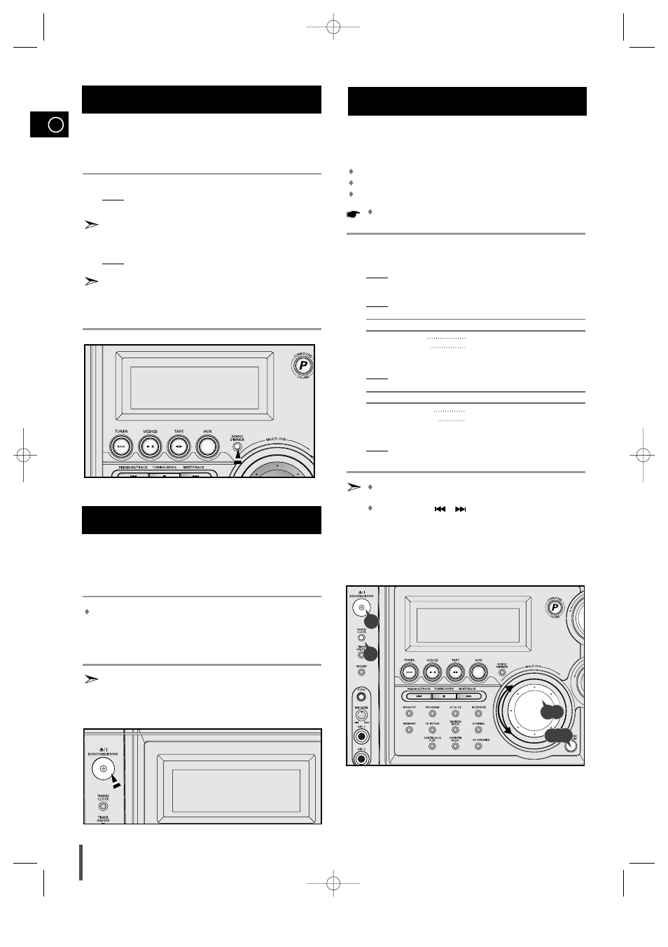 Demo/dimmer function, Eco mode function, Setting the clock | Samsung MAX-VS940 User Manual | Page 10 / 28