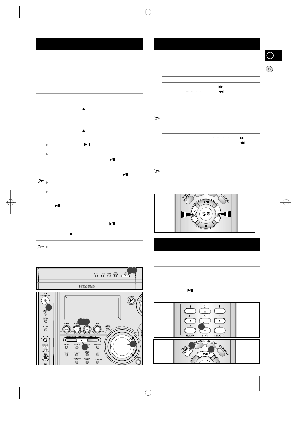 Video cd player playback, Search functions, Time search function | Search functions 1 2 3 | Samsung MAX-VS940 User Manual | Page 15 / 28