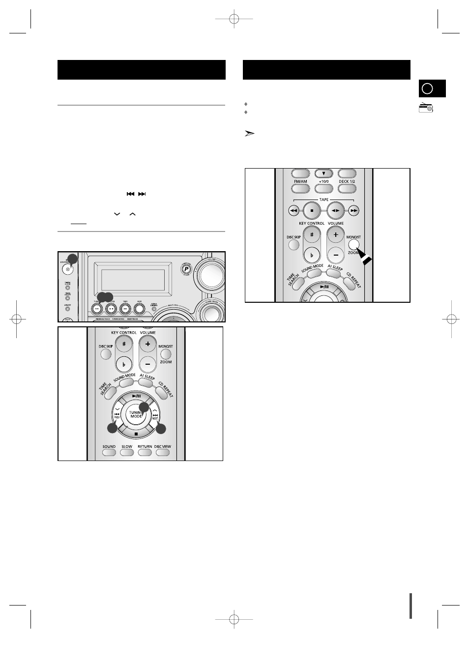 Selecting a stored station, Improving radio reception | Samsung MAX-VS940 User Manual | Page 19 / 28