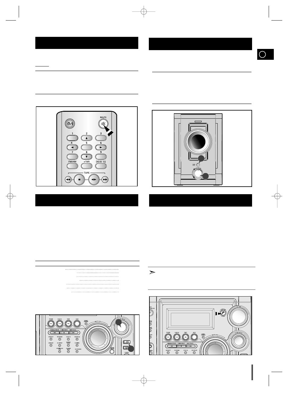 Mute function, Selecting sound mode, Sub woofer level control (max-vs940/vs990) | Power surround/power sound function | Samsung MAX-VS940 User Manual | Page 23 / 28