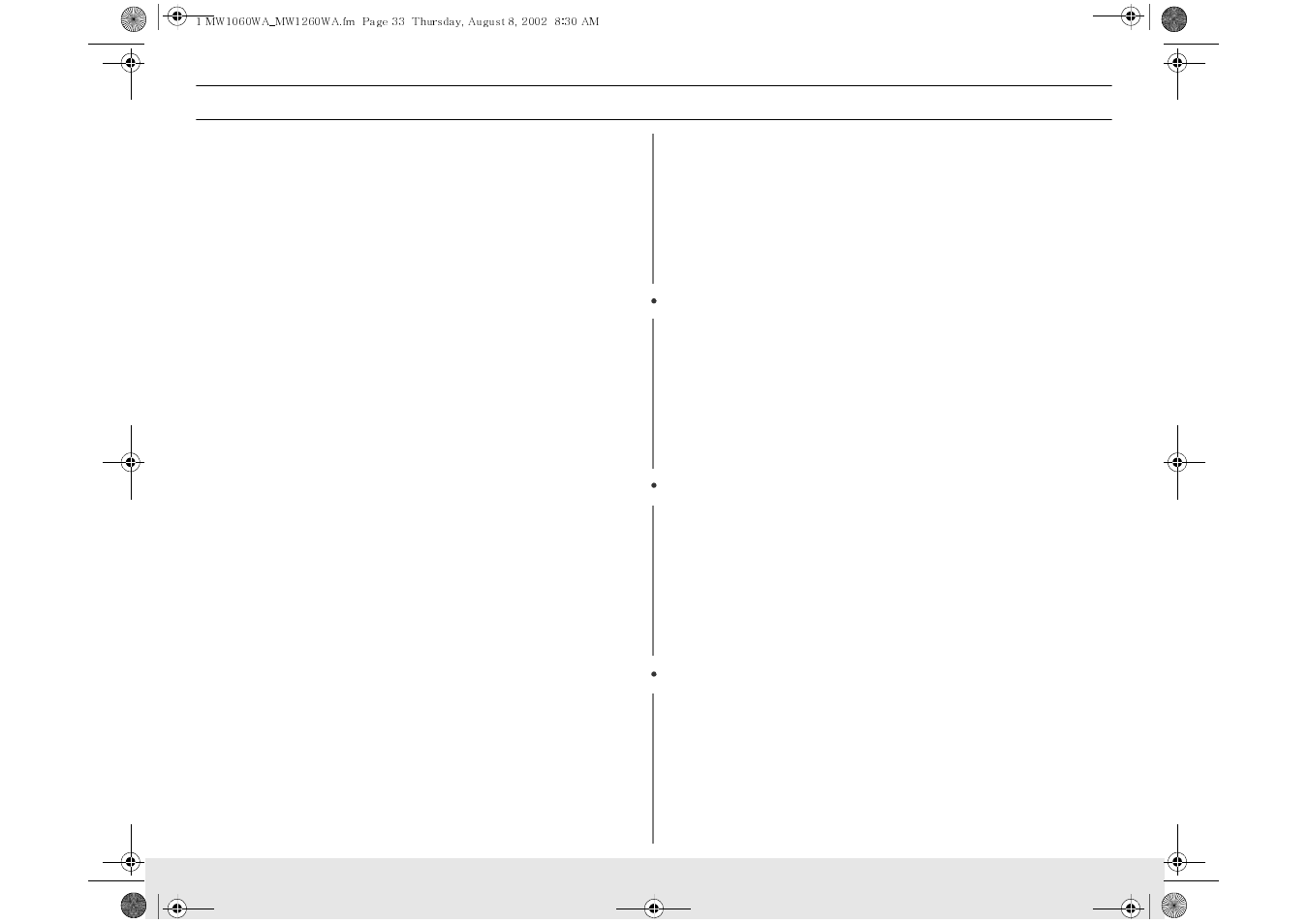 Samsung MW1030WA User Manual | Page 33 / 36