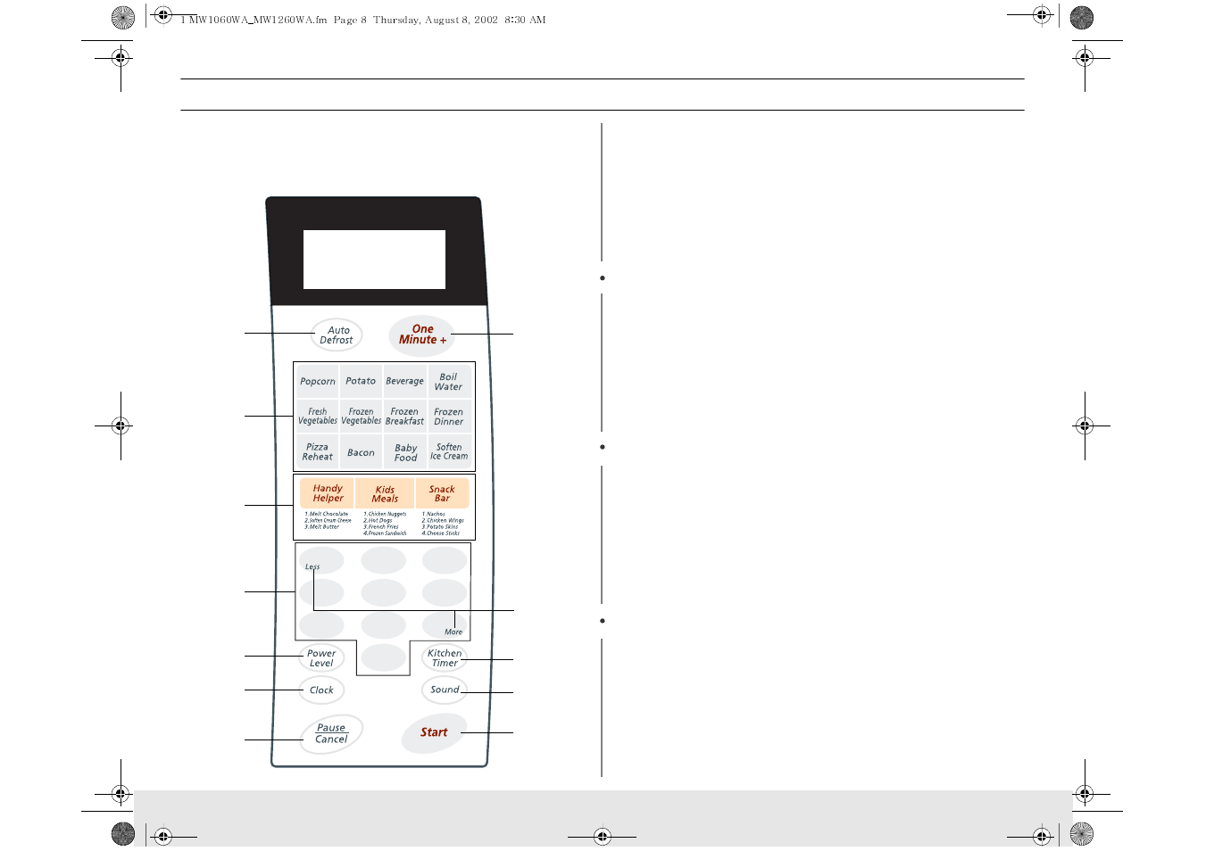 Your new microwave oven | Samsung MW1030WA User Manual | Page 8 / 36