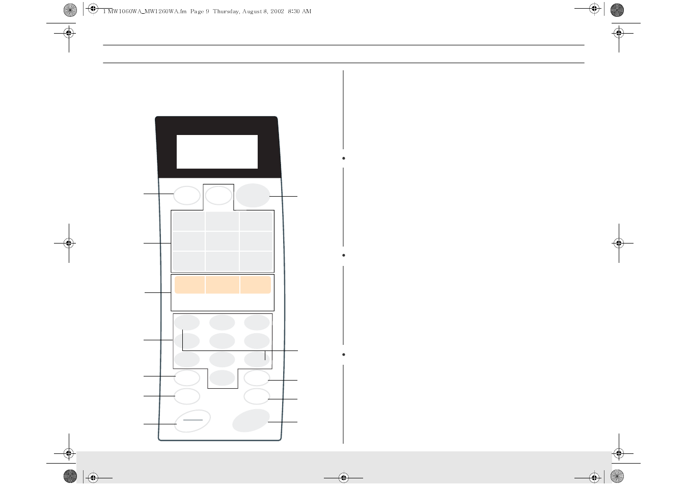 Your new microwave oven | Samsung MW1030WA User Manual | Page 9 / 36