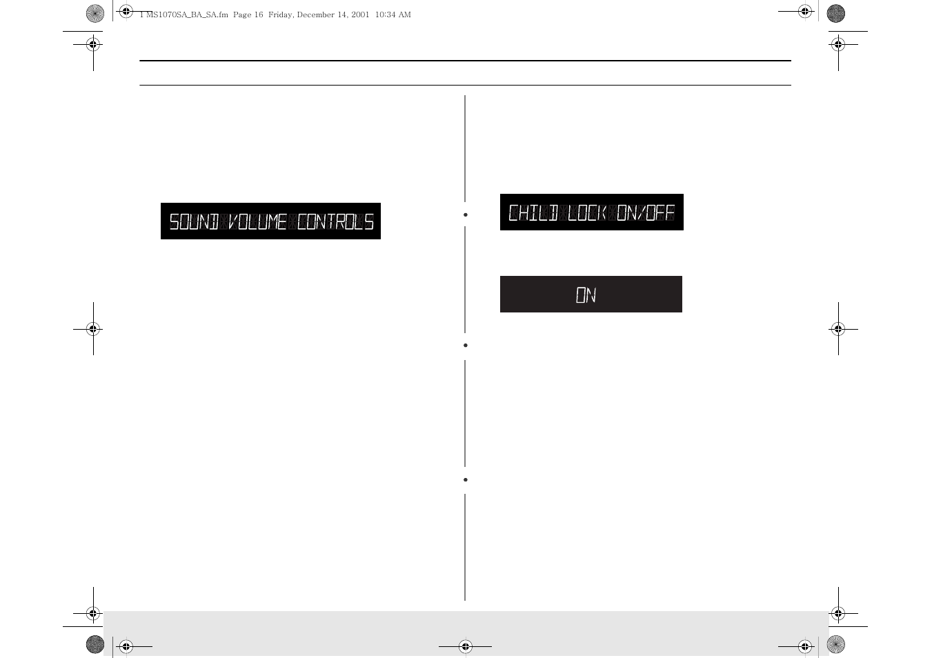 Operation | Samsung MS1470WA User Manual | Page 16 / 40