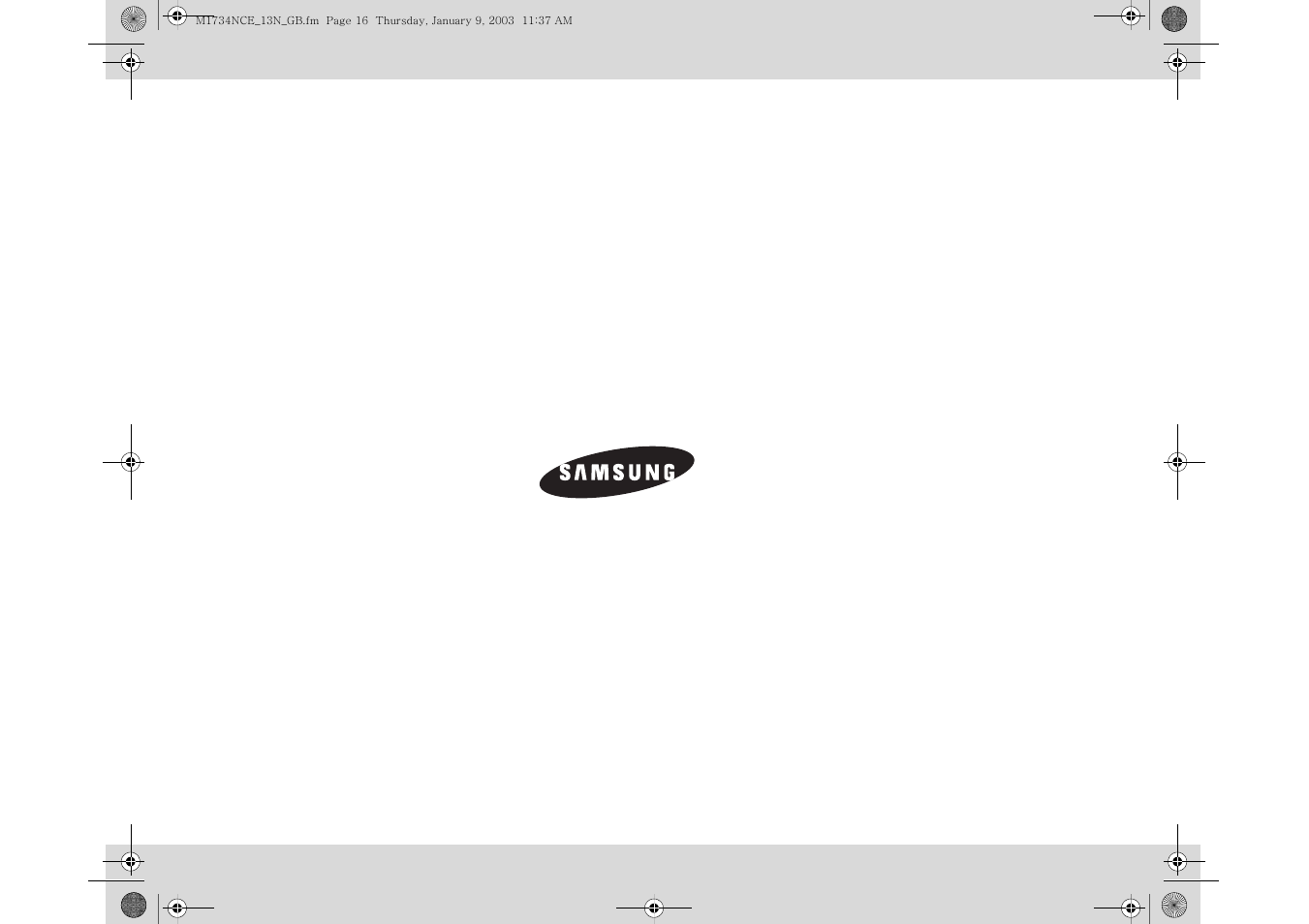 Samsung M1734NCE User Manual | Page 16 / 16