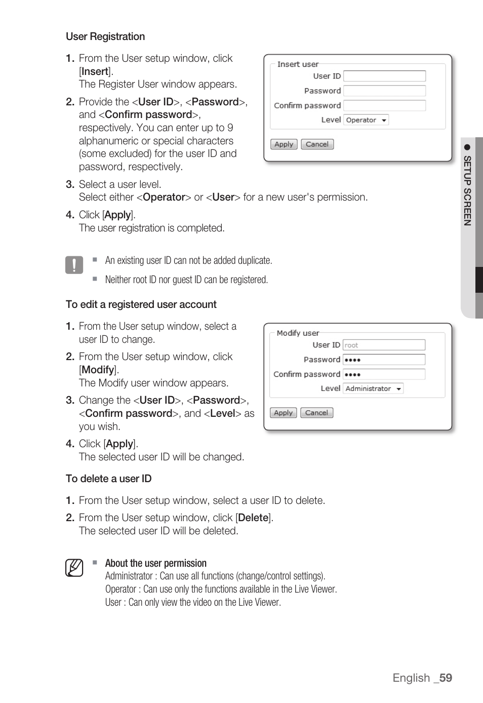 Samsung SNC-B5399 User Manual | Page 59 / 117