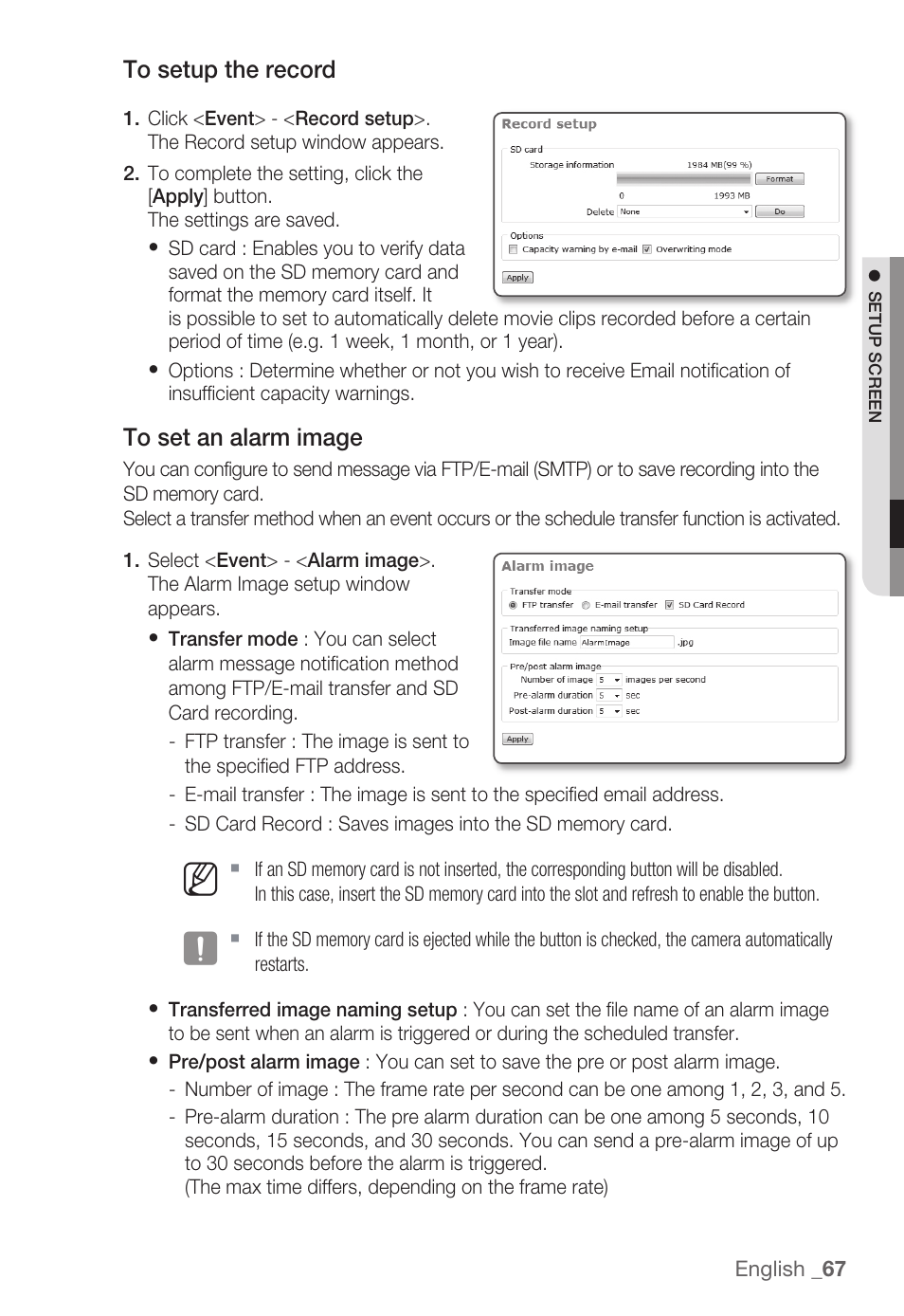 Samsung SNC-B5399 User Manual | Page 67 / 117