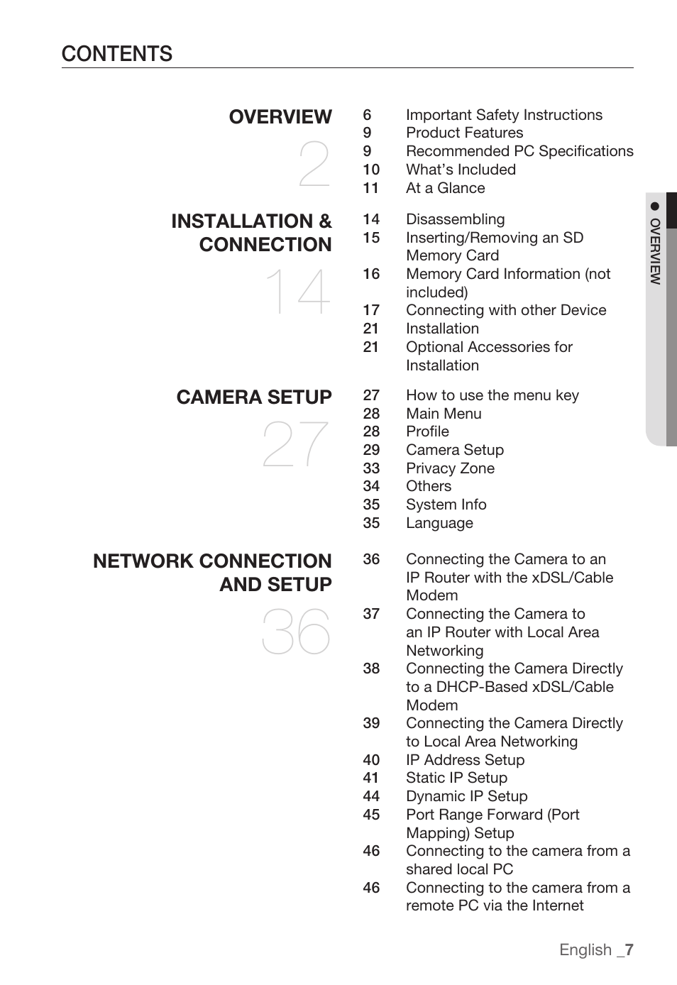 Samsung SNC-B5399 User Manual | Page 7 / 117