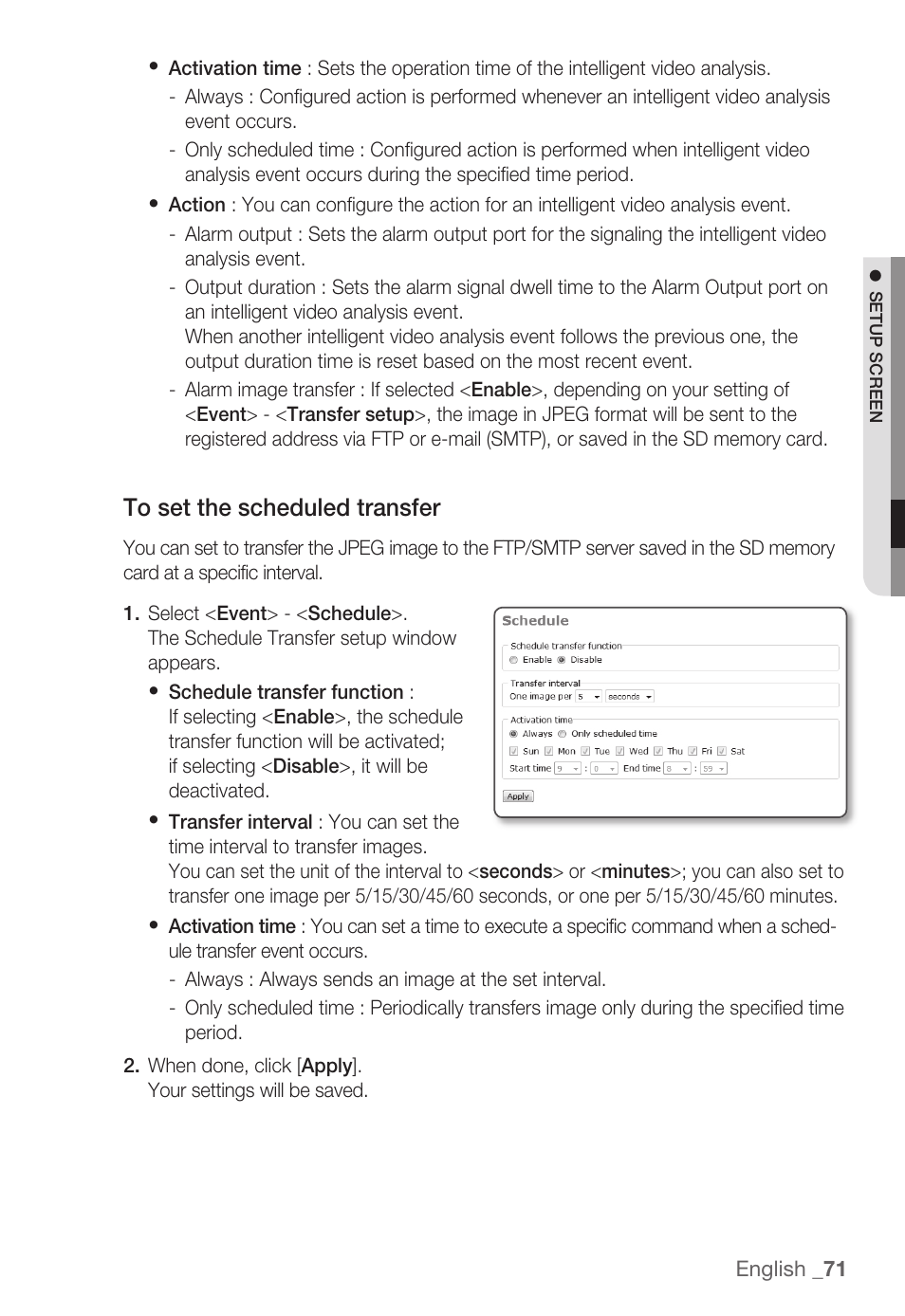 Samsung SNC-B5399 User Manual | Page 71 / 117
