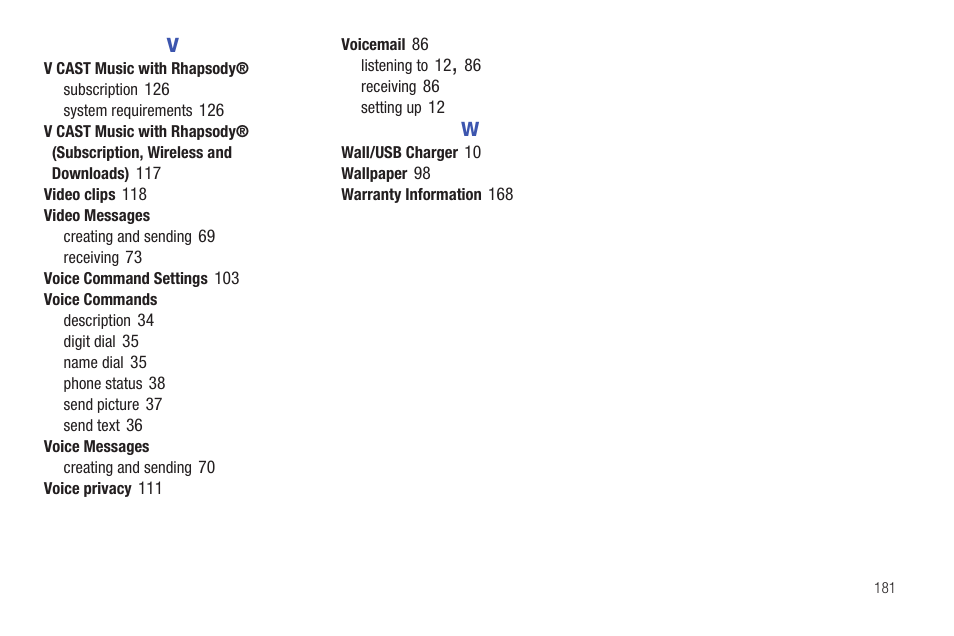 Samsung Convoy SCH-u640 User Manual | Page 186 / 186