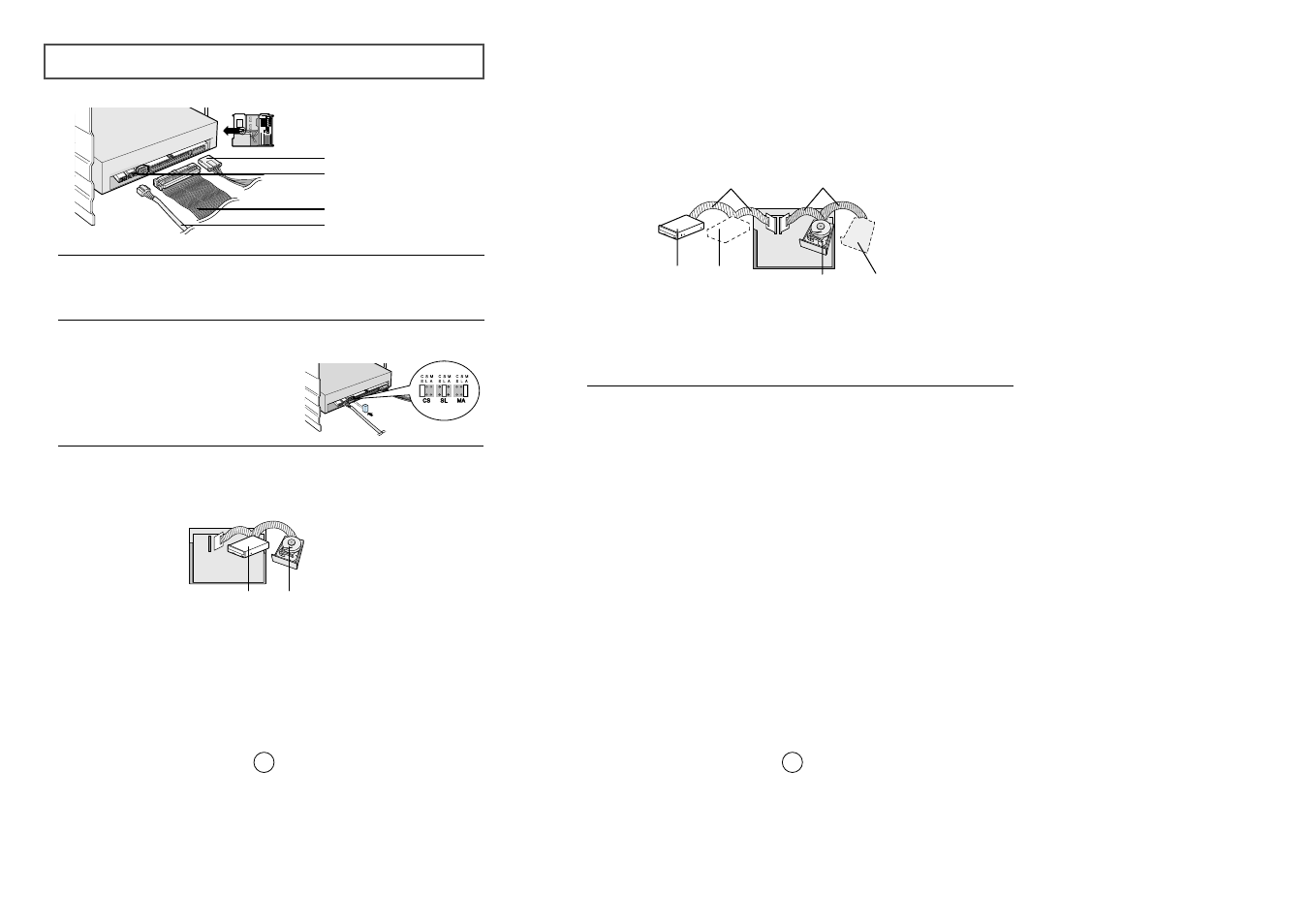 Connecting the cables | Samsung SM-308 User Manual | Page 5 / 30