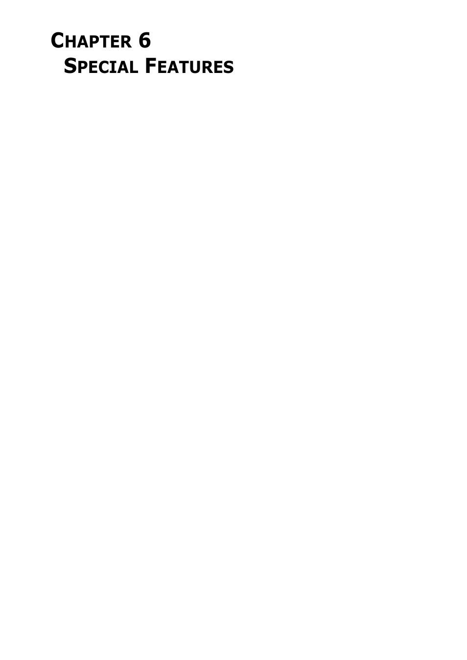 Special features, Chapter 6: special features | Samsung SF-360 Series User Manual | Page 38 / 84