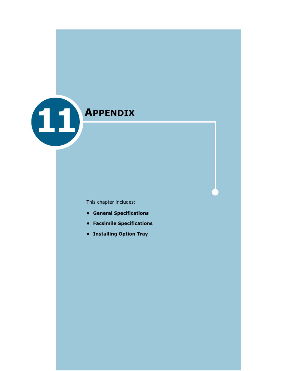 Chapter 11 appendix, Chapter 11, Ppendix | Samsung Msys SF-830 User Manual | Page 148 / 156